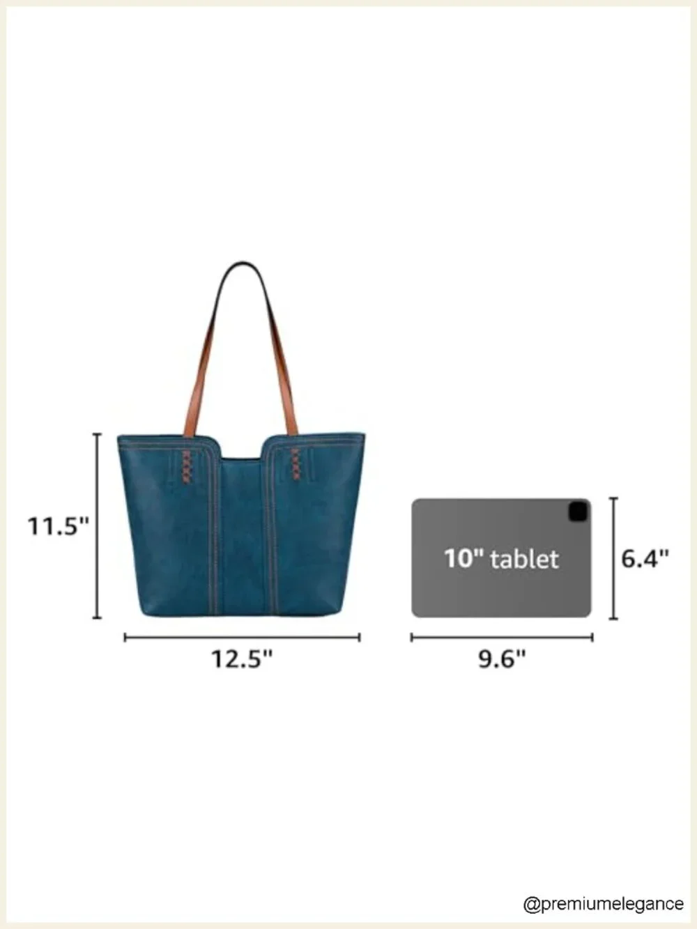 Tote Bag with Top Zipper and Braided Detailing Faux Leather